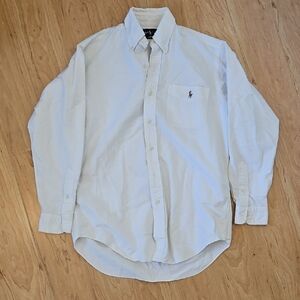 Ralph Lauren White Casual Button Down Shirt